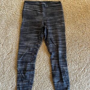 Lululemon Warm Textured Legging Grey/White Size 8